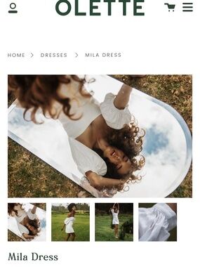 Mila Mini Dress in White